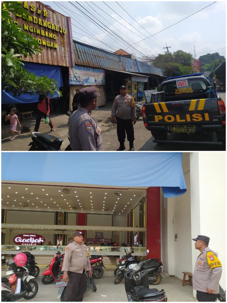 Polsek Ngimbang Gelar Patroli Harkamtibmas Guna Cegah Kriminalitas Dan Premanisme di Wilayah Ngimbang