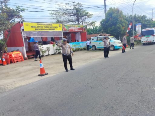 Personil Pos Pam Ops Lilin Toba 2024 Rutin Laksanakan Gatur Lalin