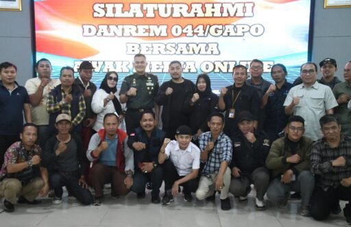 Silaturahmi Bersama Insan Pers, Danrem 044/Gapo : Tetap Jaga Silaturahmi, Terus Suarakan Kebenaran