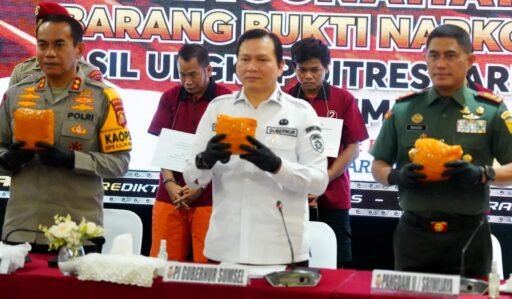 Pangdam II/Sriwijaya Hadiri Pemusnahan Barang Bukti Narkoba di Mapolda Sumsel