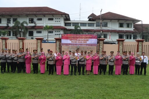 Kapolres Muara Enim Pimpin Sertijab Pejabat Utama dan Kapolsek Rambang