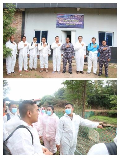 Kapolresta Barelang Tinjau Lokasi Penangkaran Buaya yang Jebol Milik PT.PJK di Pulau Bulan