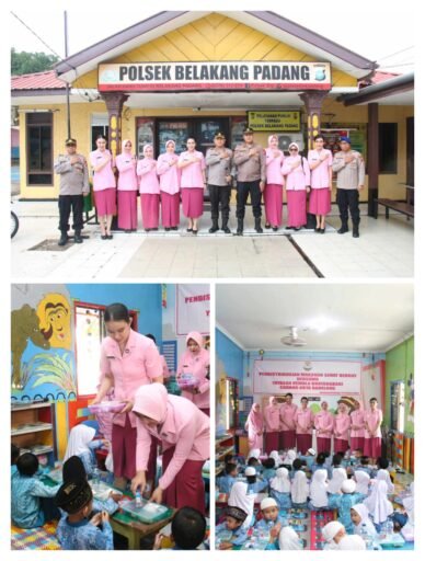 Kapolresta Barelang Bersama Ketua Bhayangkari Batam Gelar Pendistribusian Makanan Sehat Bergizi