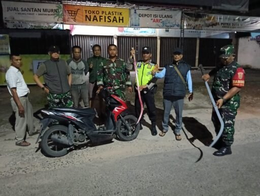 Cegah Tawuran Kodim 0418/Palembang Gelar Patroli Gabungan, 1 Remaja Diamankan Bersama barang bukti