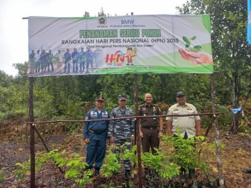Lanal Bintan Berperan Serta Tanam 1000 Pohon Pada Peringatan Hari Pers Nasional