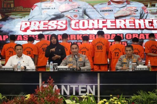 Dirresnarkoba Polda Banten dan jajaran ungkap kasus tindak pidananarkoba dan obat berbahaya