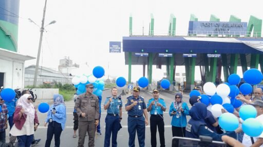 Dukung Upaya Ciptakan Pelabuhan Modern&Kompetitif, Lantamal I Hadiri Peresmian Auto Gate 3 Belawan
