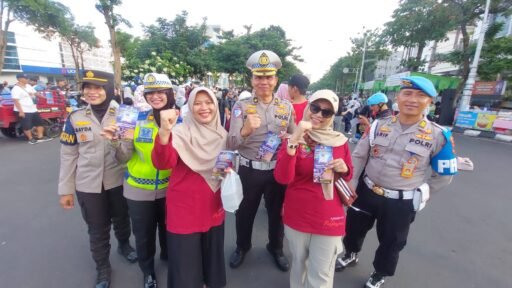 Giat Humanis Satgas OKC di CFD Semarang,Himbau Sepeda Listrik dan Bantu Korban Laka Tunggal