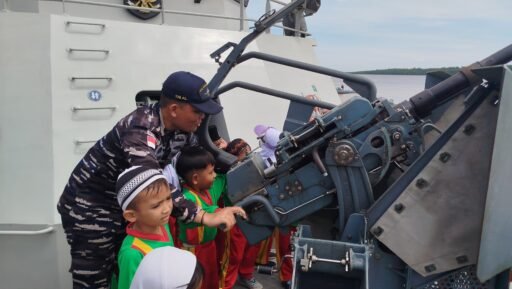 Mengenal Dunia Maritim, TK Al Ikhsan Dan PAUD Melati Kunjungi Lanal Tanjung Balai Asahan