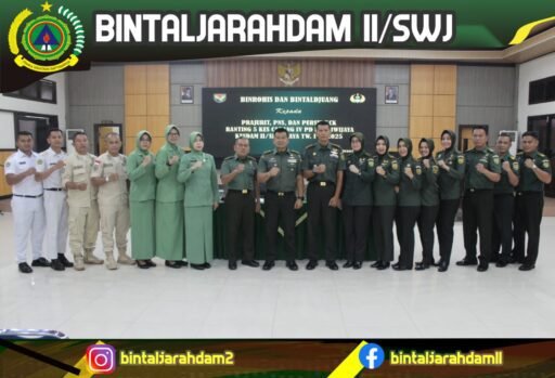 Meminimalisir Angka Perceraian, Bintaljarahdam II/Swj Beri Penyuluhan di Markas Kesdam II/Swj