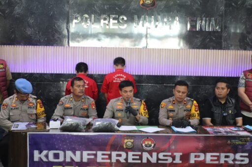 Polres Muara Enim Gelar Konferensi Pers Ungkap Kasus Penambangan Batu Bara Ilegal