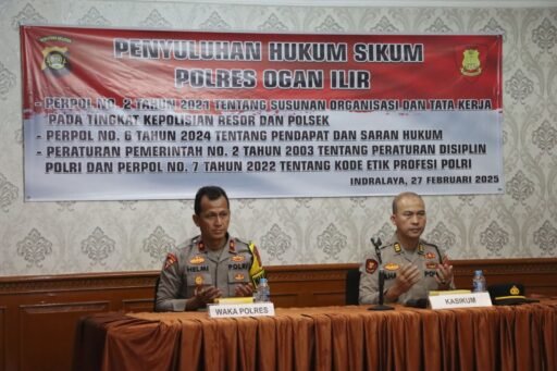 POLRES OGAN ILIR GELAR PENYULUHAN HUKUM UNTUK TINGKATKAN PROFESIONALISME ANGGOTA