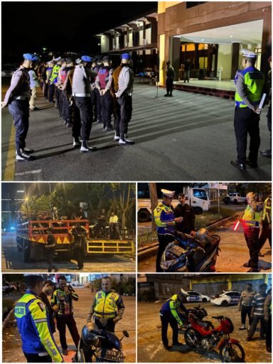 Polresta Barelang & Polsek Jajaran Lakukan Cipta Kondisi KRYD Amankan 25 Kendaraan Knalpot Brong