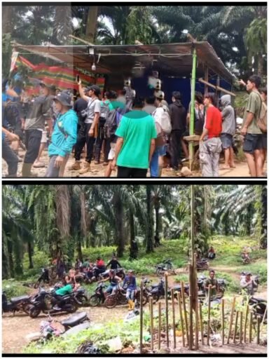 Warga Buka Paksa Portal Milik PT. SIL, Kawasan Hutan HPK Bengkulu Utara Kian Memanas.