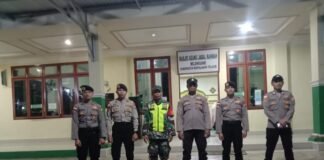 Sat Samapta Polres Kepulauan Talaud dan Polsek Melonguane Gelar Patroli Pengamanan Sholat Tarawih