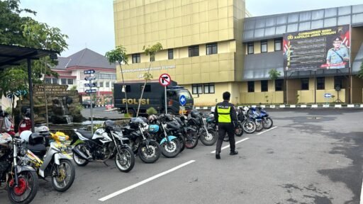 Polres Sukoharjo Amankan 38 Motor Berknalpot Brong dan 44 Pemuda yang Hendak Balap Liar