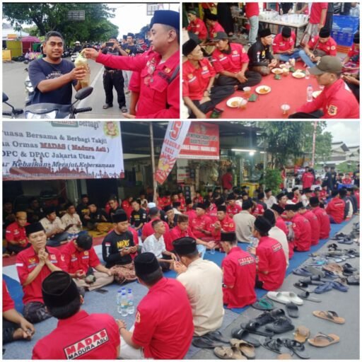 Ramadhan Berkah, Ormas Madas Jakut Berbagi Takjil di Sunter