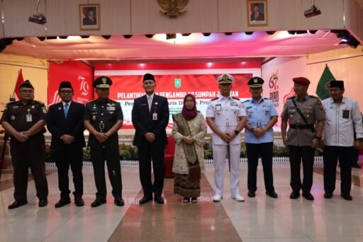 Danlanal Dumai Hadiri Pelantikan Dan Penyumpahan Pejabat Sekda Provinsi Riau