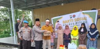 Bakti Sosial Polres Bitung dalam rangka Ramadhan suci di Pondok Tahfidz Daarul Falah