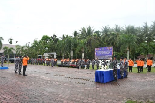 Kesiapsiagaan Maksimal, Lanal Tanjung Balai Asahan Gelar Apel Kontijensi