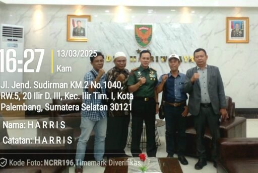 Pengggiat Anti Korupsi Sumsel Alumni SMAN 3 Palembang ’90 Audiensi dengan Pangdam II/Sriwijaya