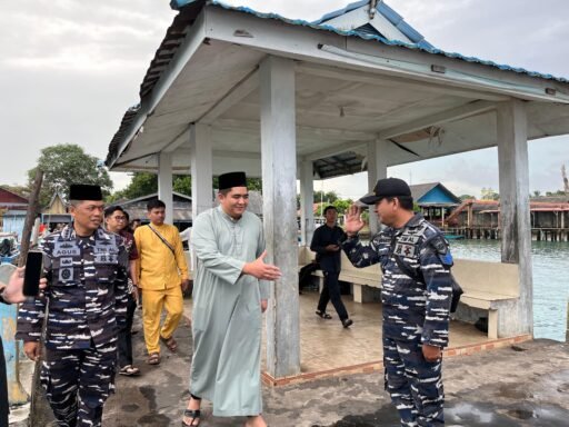 Danlanal Bintan Dampingi Bupati Kunjungi Pulau Mantang