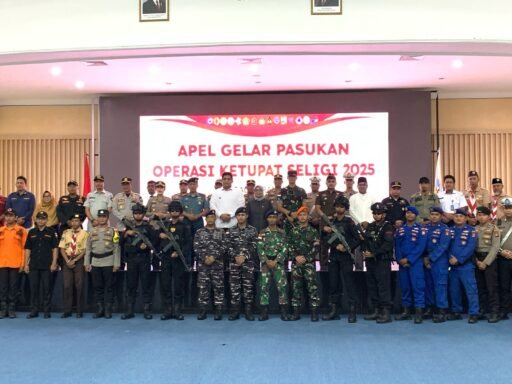 Danlanal Bintan Laksanakan Apel Gelar Pasukan Jelang Hari Raya Idul Fitri 1446H/2025M