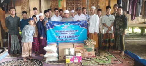 Bulan Ramadhan SMSI Kabupaten Serang Gelar Baksos di Ponpes Manba’ul Al-Kufy