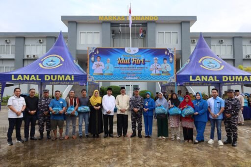 Sambut Hari Raya Idul Fitri, Lanal Dumai Peduli, Lanal Dumai Berbagi
