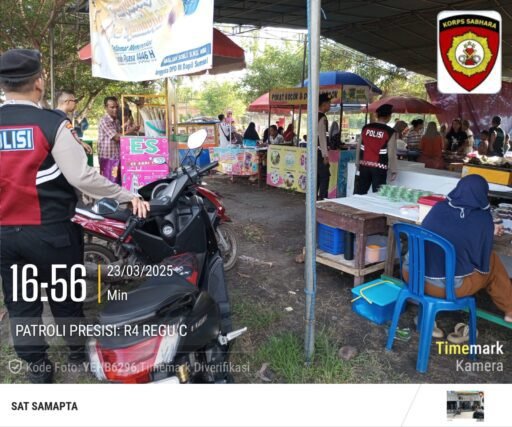 Polres Ogan Ilir Gelar Pengamanan Pasar Bedug Ramadhan 1446 H