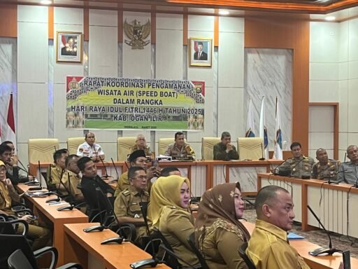 Wakapolres Ogan Ilir Hadiri Rapat Koordinasi Pengamanan Wisata Air Jelang Idul Fitri 1446 H