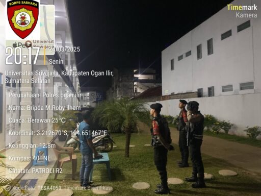 Jelang Arus Mudik Lebaran, Patroli Perintis Presisi Polres Ogan Ilir Tingkatkan Patroli Malam
