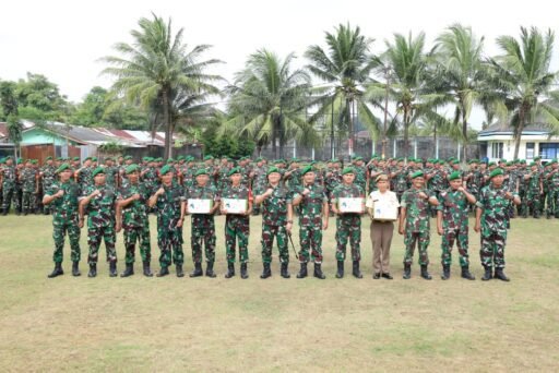 Kodim 0418/Gelar Apel Keberangkatan Cuti Personil TNI Dan PNS
