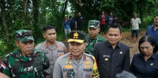 Kapolda Sulut & Danrem 131/Santiago Pantau Kamtibmas di Mitra, Ajak Warga Jaga Kedamaian