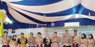 Ketua Kwartir Ranting Medan Timur kunjungi ke Pos Pam Ketupat Toba 2025