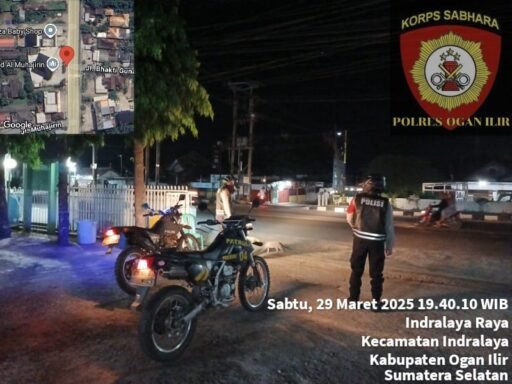 Pastikan Mudik Lebaran Aman, Patroli Perintis Presisi Polres Ogan Iir Tingkatkan Keamanan Jalan