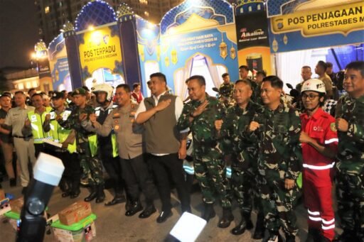 Pastikan Malam Perayaan Takbiran Berjalan Aman,Danlantamal I Ikut Patroli Bersama Forkopimda Sumut