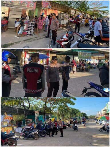 Pengamanan Intensif Pasar Tumpah Ramadhan, Polsek Nongsa Pastikan Ketertiban Terjaga