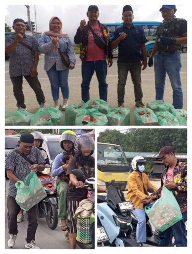 Mitra, Berbagi Keberkahan Bagi Takjil Kepada Masyarakat Bersama Beberapa Media Online Batam