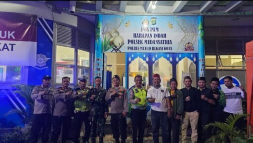 Pengamanan Operasi Ketupat Jaya 2025 Harapan Indah Polsek Medan Satria