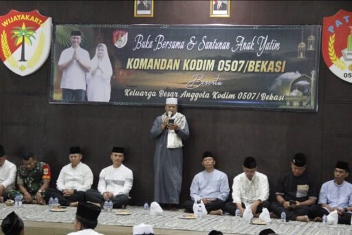 Dandim 0507/Bekasi Gelar Buka Puasa Bersama Anak Yatim: “TNI Harus Bisa beri yang Terbaik “