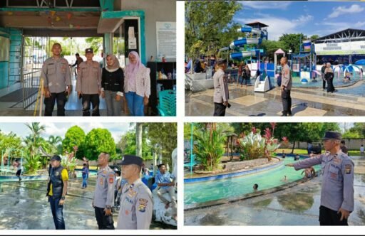 Polsek Tanjung Batu Ogan Ilir Amankan Obyek Wisata Teras Waterpark Selama Libur Idul Fitri 1446 H