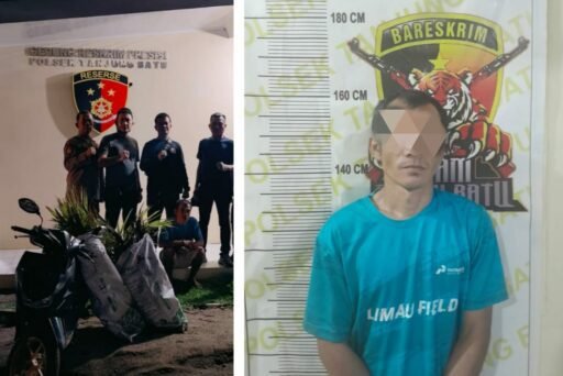 Sempat Melarikan Diri, Akhirnya Pelaku Pencuri Diamankan Personil Polsek Tanjung Batu, Ogan Ilir