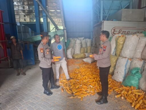 Kapolsek Ngimbang giat Pengecekan Dan Monitoring Program Ketahanan Pangan Di Desa Drujugurit