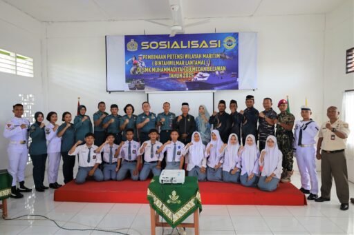 Ciptakan Generasi Yang Sadar Bela Negara,Lantamal I Gelar Sosialisasi Di SMK Muhammadiayah 4 Medan