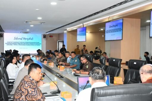 Dukung Program Pemda, Asintel Danlantamal I Hadiri Acara Peningkatan Koordinasi TPPO Di Sumut