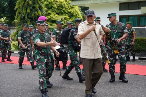 Menhan RI Lakukan Kunjungan Kerja Ke Rindam II/Sriwijaya