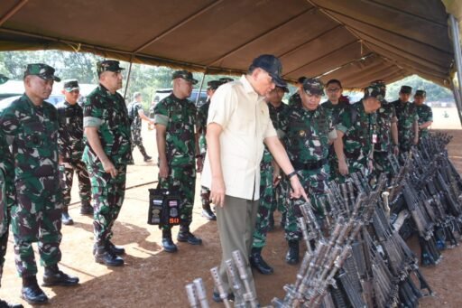 Danrem 044/Gapo Ikuti Rangkaian Kunjungan Kerja Menhan di Secata Rindam II/Swj