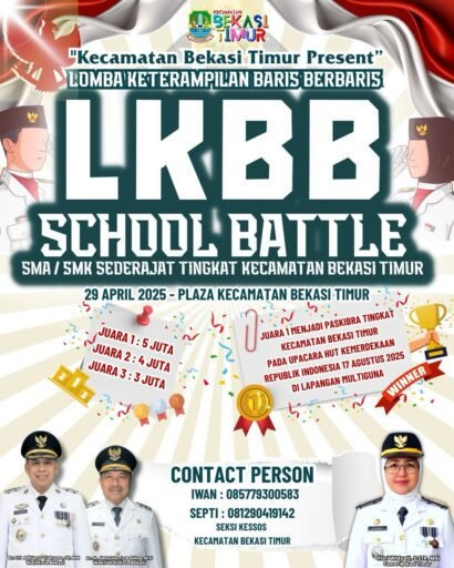 Camat Bekasi Timur Gelar Lomba Baris Berbaris Tingkat Kecamatan Bekasi Timur 2025