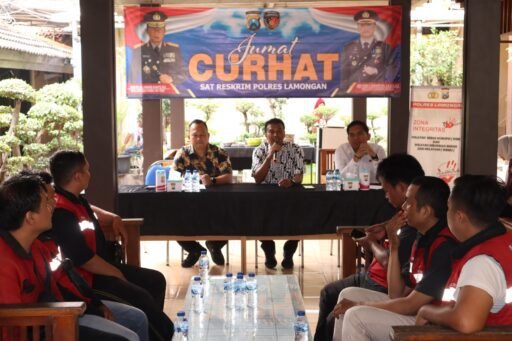 Polres Lamongan Gelar Jumat Curhat Bahas Maraknya Order Fiktif dan Keamanan Pengiriman